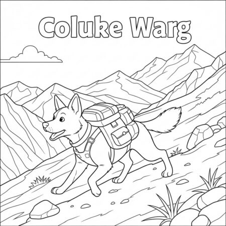 Cachorro Aventureiro (Desenho para Colorir)