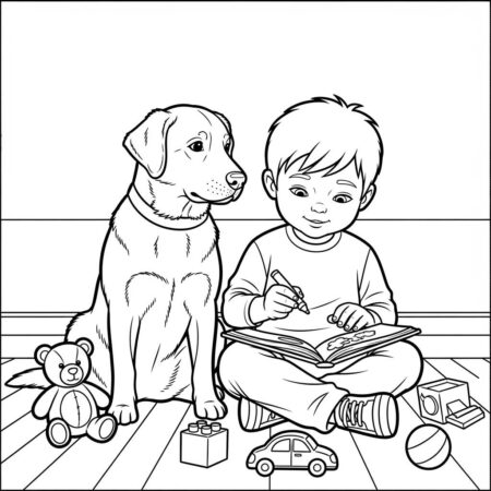 Cachorro de Estimacao (Desenho para Colorir)