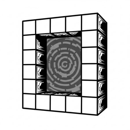 Minecraft Portal do Nether (Desenho para Colorir)