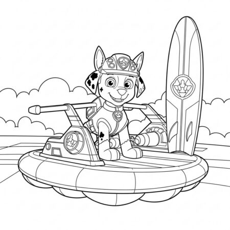 Patrulha Canina Zuma (Desenho para Colorir)