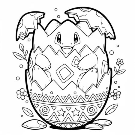 Pokemon Togepi Fofo (Desenho para Colorir)