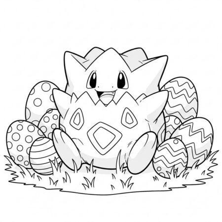 Pokemon Togepi Fofo (Desenho para Colorir)