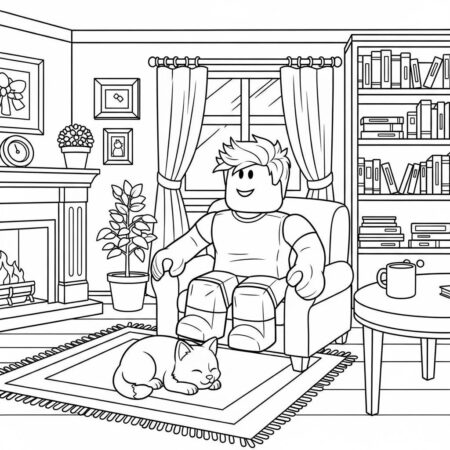 Roblox Animal de Estimacao (Desenho para Colorir)