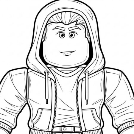 Roblox Estilo Realista (Desenho para Colorir)