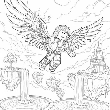 Roblox Personagem de Fantasia (Desenho para Colorir)