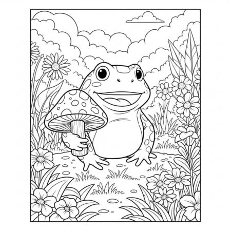 Toad Amigo do Mario (Desenho para Colorir)