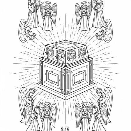 A Arca da Alianca (Desenho para Colorir)