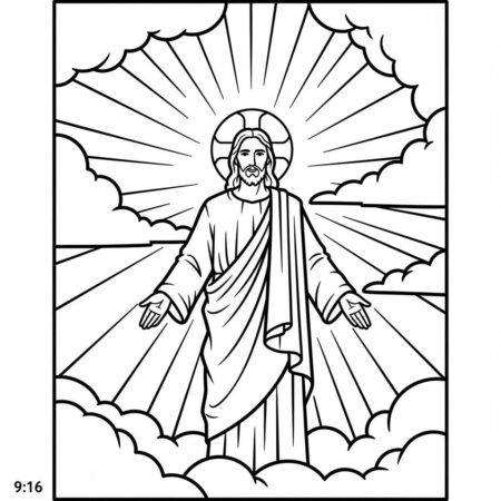 A Transfiguracao (Desenho para Colorir)