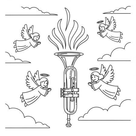 A Ultima Trombeta (Desenho para Colorir)