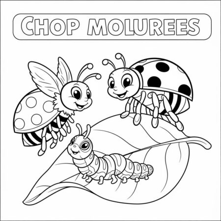 Abelha com Amigos (Desenho para Colorir)