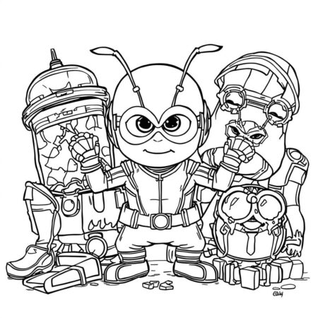 Ant Man Pequeno (Desenho para Colorir)