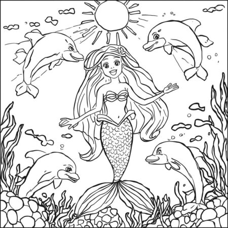 Ariel e o sol (Desenho para Colorir)
