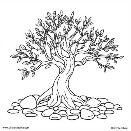 Arvore Zen (Desenho para Colorir)