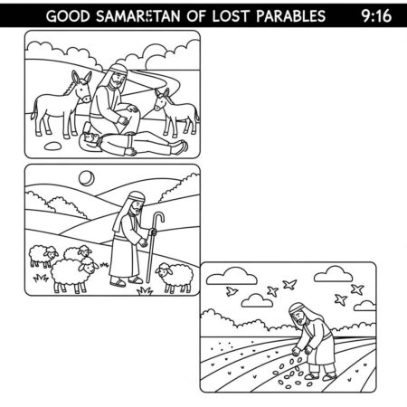 As Parabolas de Jesus (Desenho para Colorir)