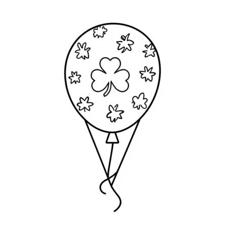 Balao de Festa (Desenho para Colorir)