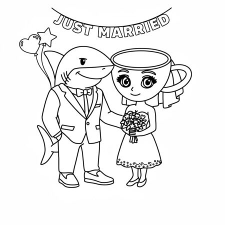 Ballerina Cappuccina Casando (Desenho para Colorir)