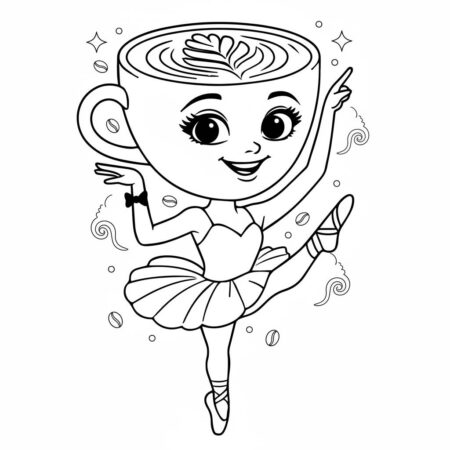 Ballerina Cappuccina Fofinha (Desenho para Colorir)
