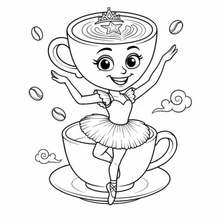 Ballerina Cappuccina Fofinha (Desenho para Colorir)