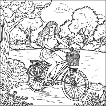 Barbie em Viagem de Aventura (Desenho para Colorir)