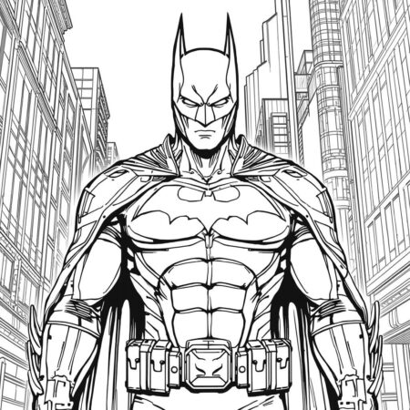 Batman e o Futuro (Desenho para Colorir)