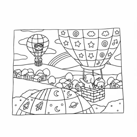 Bobbie Goods Aventuras no Céu (Desenho para Colorir)