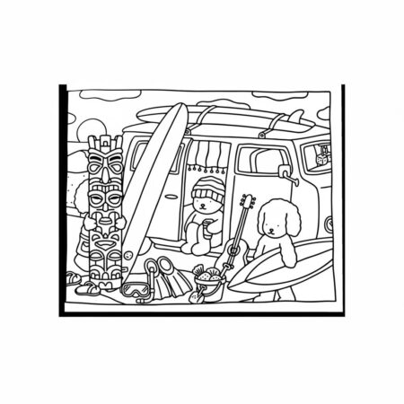 Bobbie Goods na Praia (Desenho para Colorir)