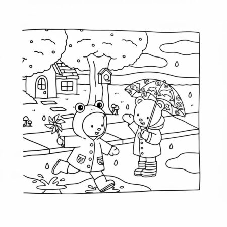 Bobbie Goods na chuva (Desenho para Colorir)