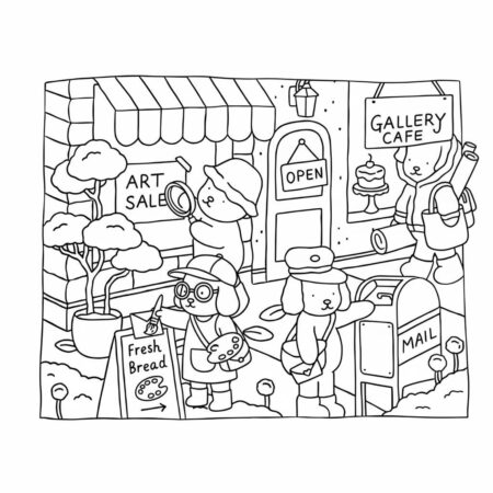 Bobbie Goods na galeria (Desenho para Colorir)