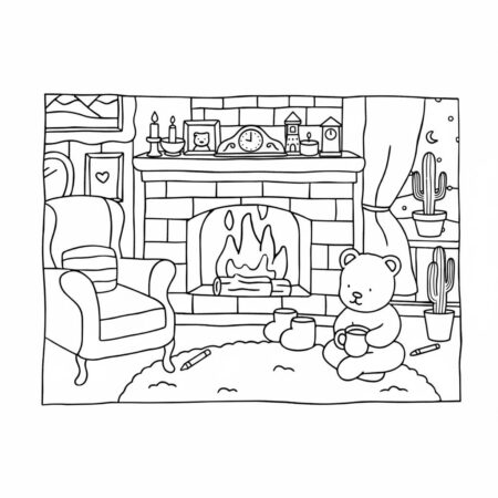 Bobbie Goods na sala aconchegante (Desenho para Colorir)