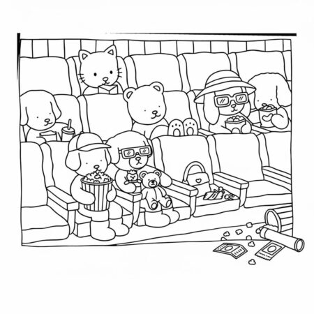 Bobbie Goods no cinema (Desenho para Colorir)