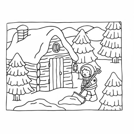 Bobbie Goods no inverno (Desenho para Colorir)