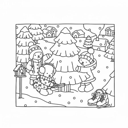 Bobbie Goods no inverno (Desenho para Colorir)