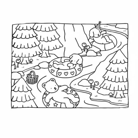 Bobbie Goods no rio (Desenho para Colorir)