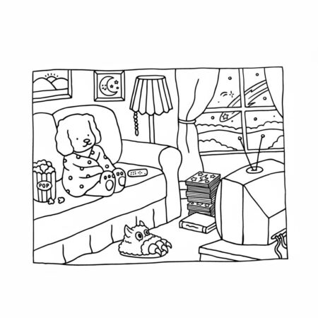 Bobbie Goods no sofá (Desenho para Colorir)