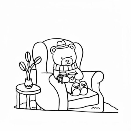 Bobbie Goods no sofá (Desenho para Colorir)