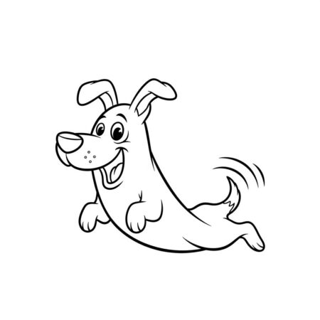 Cachorro Fantasma Engracado (Desenho para Colorir)