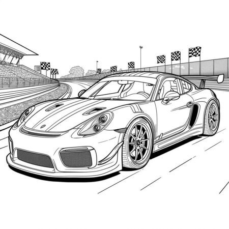 Carro esportivo Para Meninos (Desenho para Colorir)