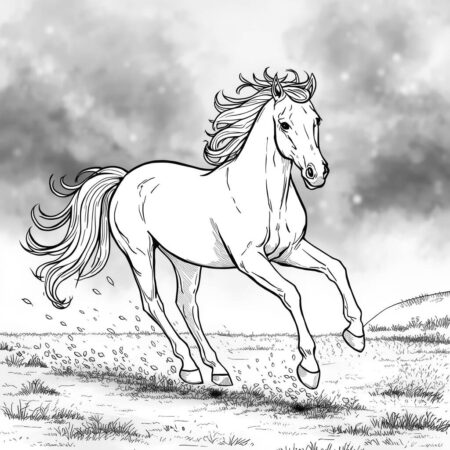 Cavalo Fantasma (Desenho para Colorir)