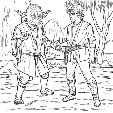 Cenas Star Wars (Desenho para Colorir)