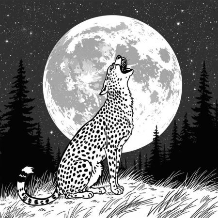 Chita e a Lua Cheia (Desenho para Colorir)