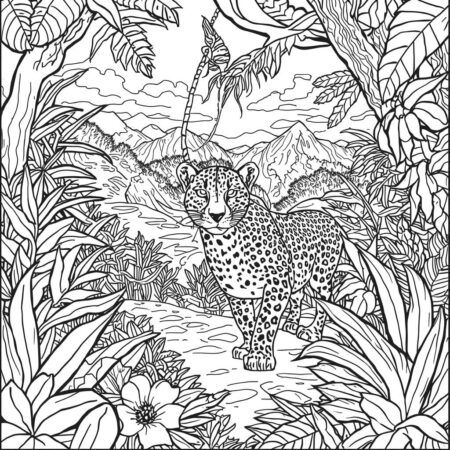 Chita em Aventura (Desenho para Colorir)