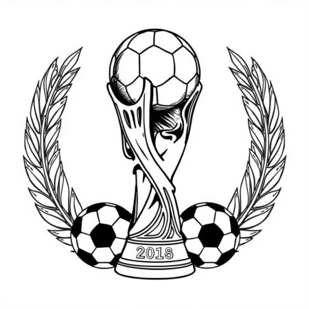 Copa do Mundo (Desenho para Colorir)