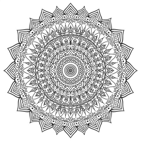 Coruja em Estilo Mandala (Desenho para Colorir)