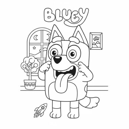 Desenho da Bluey para colorir (Desenho para Colorir)