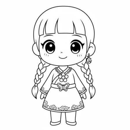 Desenho das Guerreiras do K Pop para colorir (Desenho para Colorir)