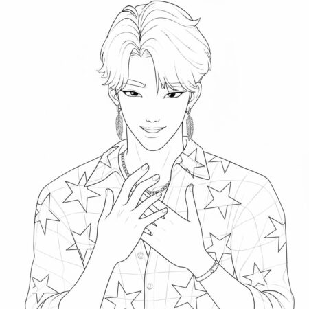 Desenho das Guerreiras do K Pop para colorir (Desenho para Colorir)