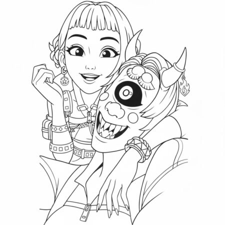 Desenho das Guerreiras do K Pop para colorir (Desenho para Colorir)