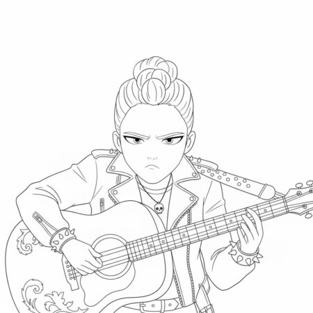 Desenho das Guerreiras do K Pop para colorir (Desenho para Colorir)