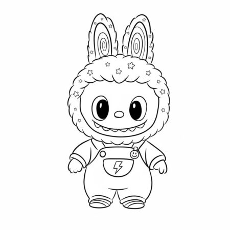 Desenho do Labubu Fofo para colorir (Desenho para Colorir)