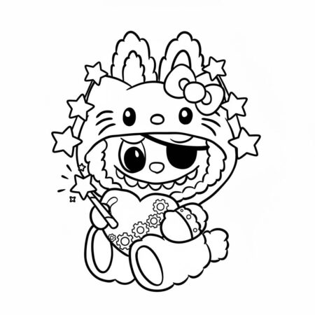 Desenho do Labubu Mágico para colorir (Desenho para Colorir)
